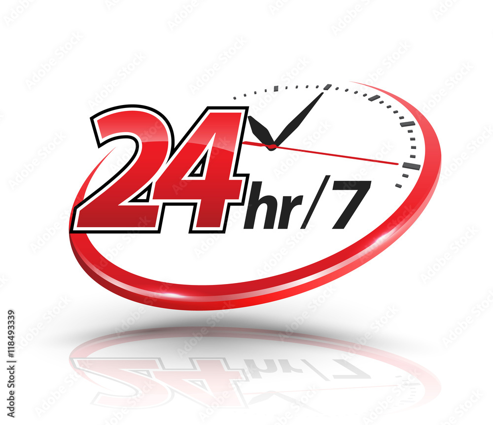 24 Hours Service Green Logo Icon Sign PNG Citypng, 58% OFF