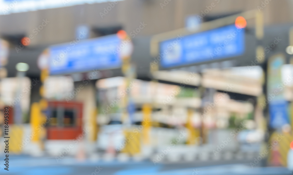 abstract blur image of toll booth background abstract blur image of toll booth background