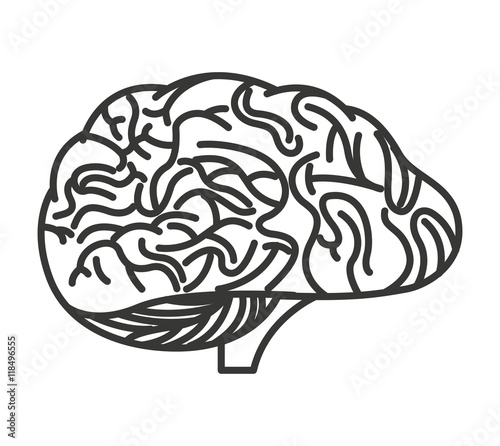 brain storming isolated icon
