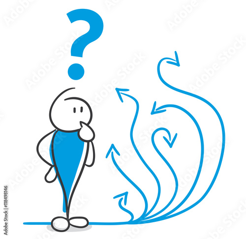 Stick Figure Series Blue / Auswahl
