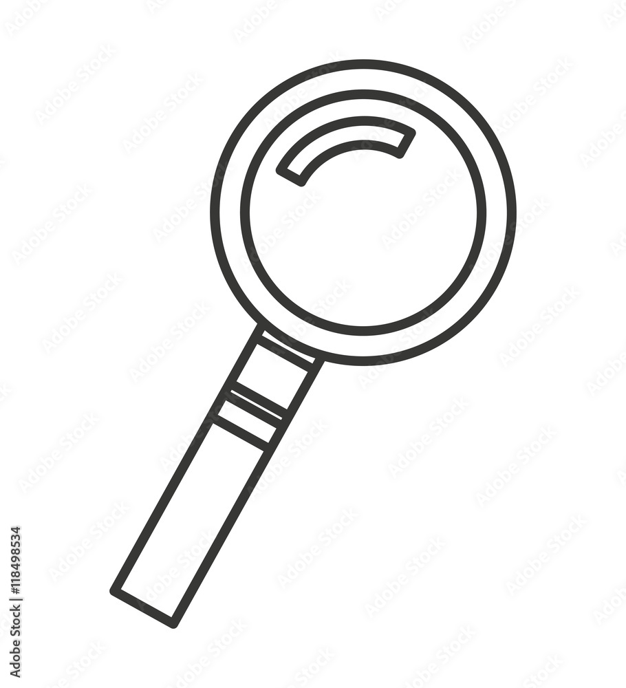 search magnifying glass isolated icon search magnifying glass isolated icon