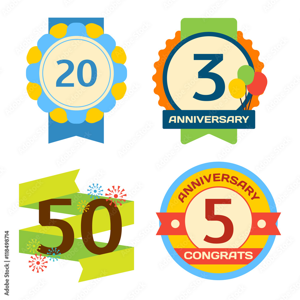 Birthday badge banner design flat background set. Happy birthday badges celebration design emblem set. Anniversary card happy birthday badges birth date paper sticker vector symbol. Birthday badge banner design flat background set. Happy birthday badges celebration design emblem set. Anniversary card happy birthday badges birth date paper sticker vector symbol.
