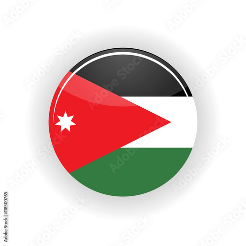 Free Download Jordan icon circle isolated on white background. Amman icon vector illustration - GFXLoad