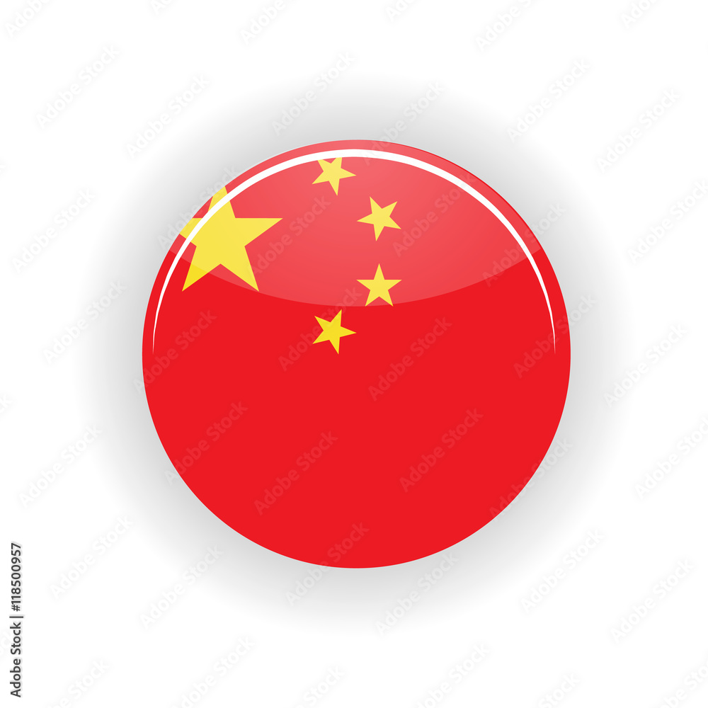 China icon circle isolated on white background. Peking icon vector illustration China icon circle isolated on white background. Peking icon vector illustration