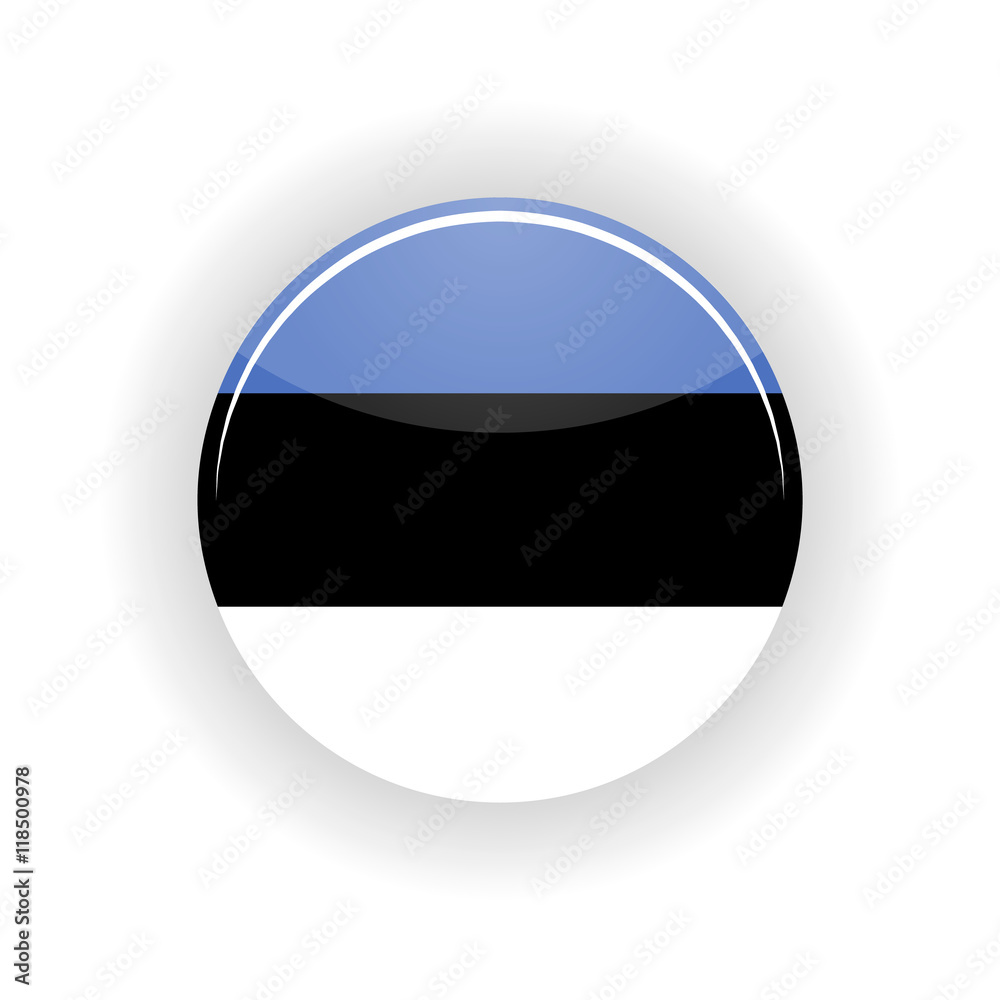 Estonia icon circle isolated on white background. Tallinn icon vector illustration Estonia icon circle isolated on white background. Tallinn icon vector illustration