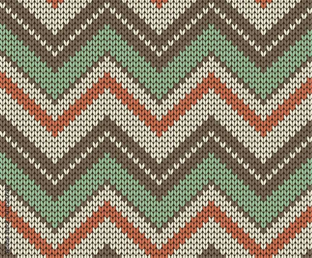 Seamless knitted pattern Seamless knitted pattern
