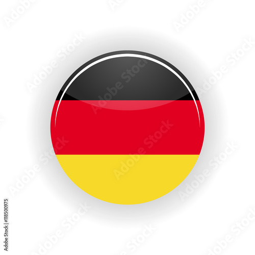 Germany icon circle isolated on white background. Berlin icon vector illustration