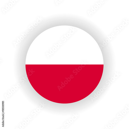Free Download Poland icon circle isolated on white background. Warsaw icon vector illustration - GFXLoad