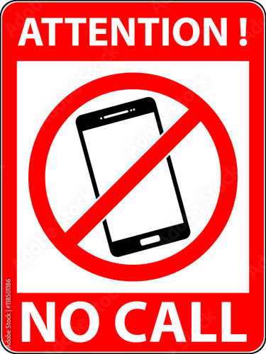 No phone, telephone, cellphone and smartphone prohibited symbol. Sign indicating the prohibition or rule. Warning and forbidden. Flat design. Vector illustration. Easy to use and edit. EPS10.