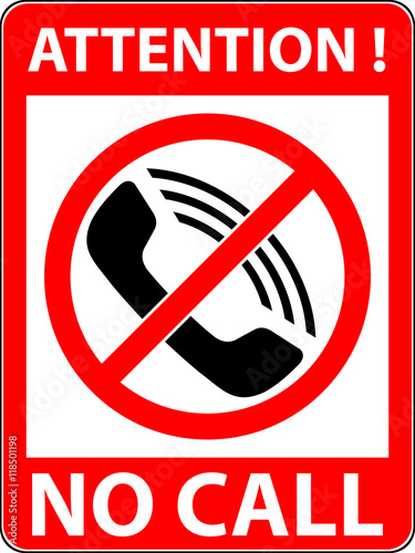 No phone, telephone, cellphone and smartphone prohibited symbol. Sign indicating the prohibition or rule. Warning and forbidden. Flat design. Vector illustration. Easy to use and edit. EPS10.