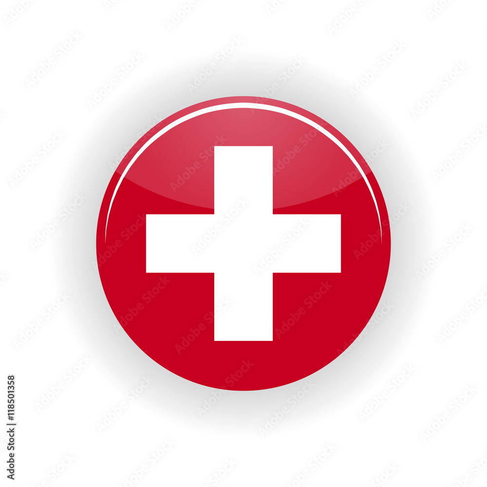 Switzerland icon circle isolated on white background. Berne icon vector illustration Switzerland icon circle isolated on white background. Berne icon vector illustration