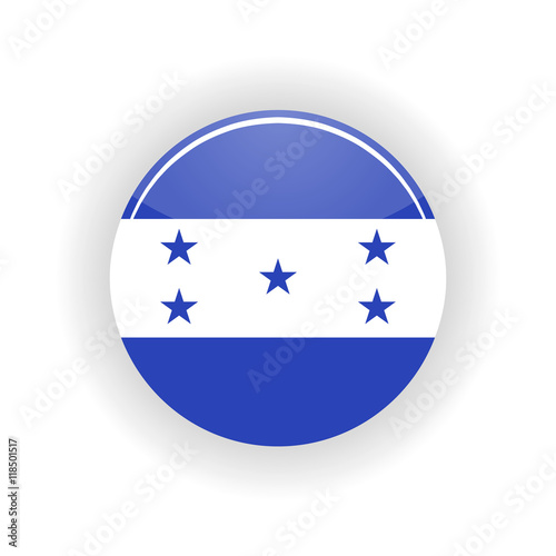 Free Download Honduras icon circle isolated on white background. Tegucigalpa icon vector illustration - GFXLoad