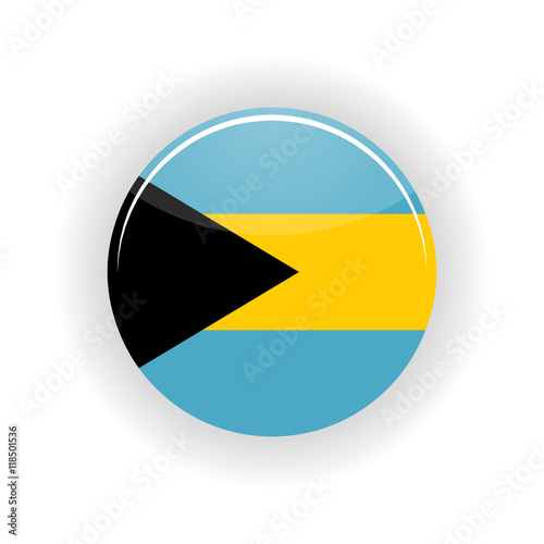 Free Download Bahamas icon circle isolated on white background. Nassau icon vector illustration - GFXLoad
