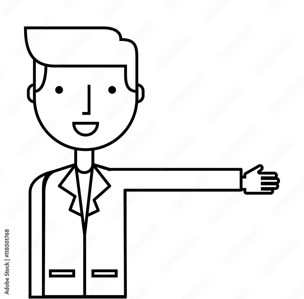 young man isolated icon young man isolated icon