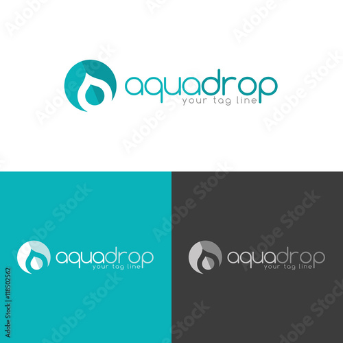 Aqua drop company logo