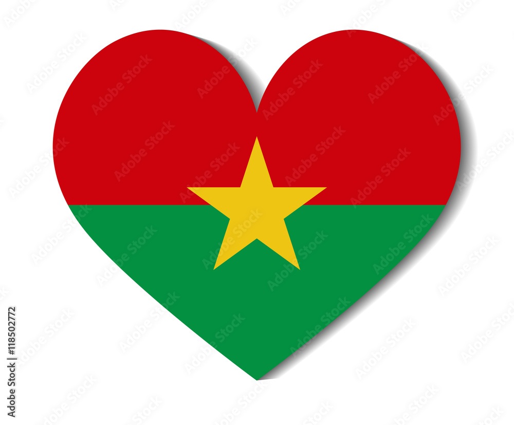 heart flag burkina faso heart flag burkina faso
