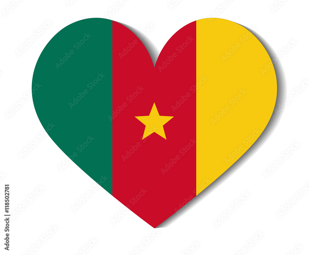heart flag cameroon heart flag cameroon