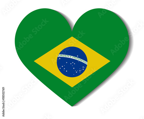 Free Download heart flag brazil - GFXLoad