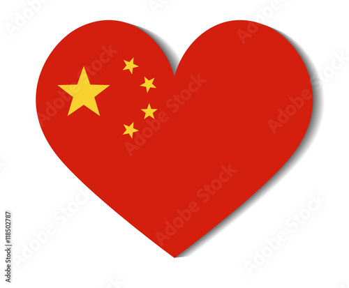 Free Download heart flag china - GFXLoad
