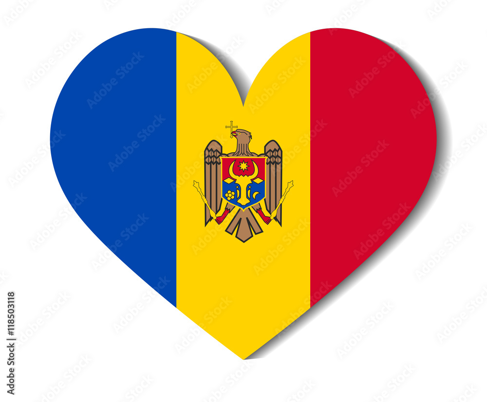 heart flag moldova heart flag moldova