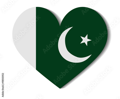 Free Download heart flag pakistan - GFXLoad