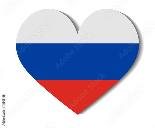 Free Download heart flag russia - GFXLoad