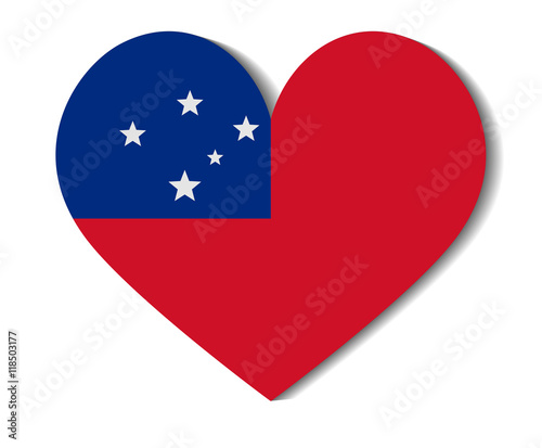 Free Download heart flag samoa - GFXLoad