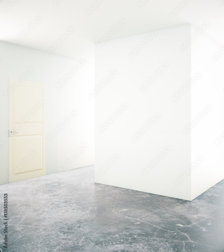 Empty wall in interior Empty wall in interior