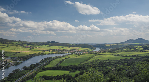 Ceske Stredohori mountains and valley of river © luzkovyvagon.cz