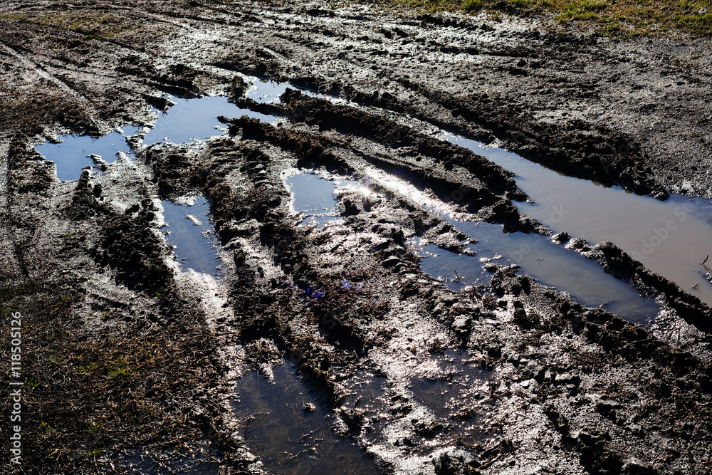 muddy country road muddy country road