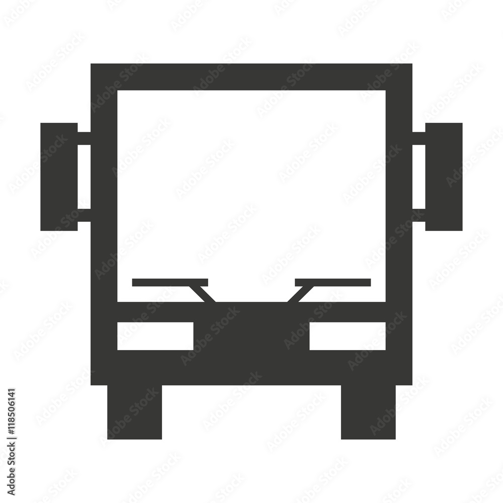 bus vehicle transport isolated icon bus vehicle transport isolated icon