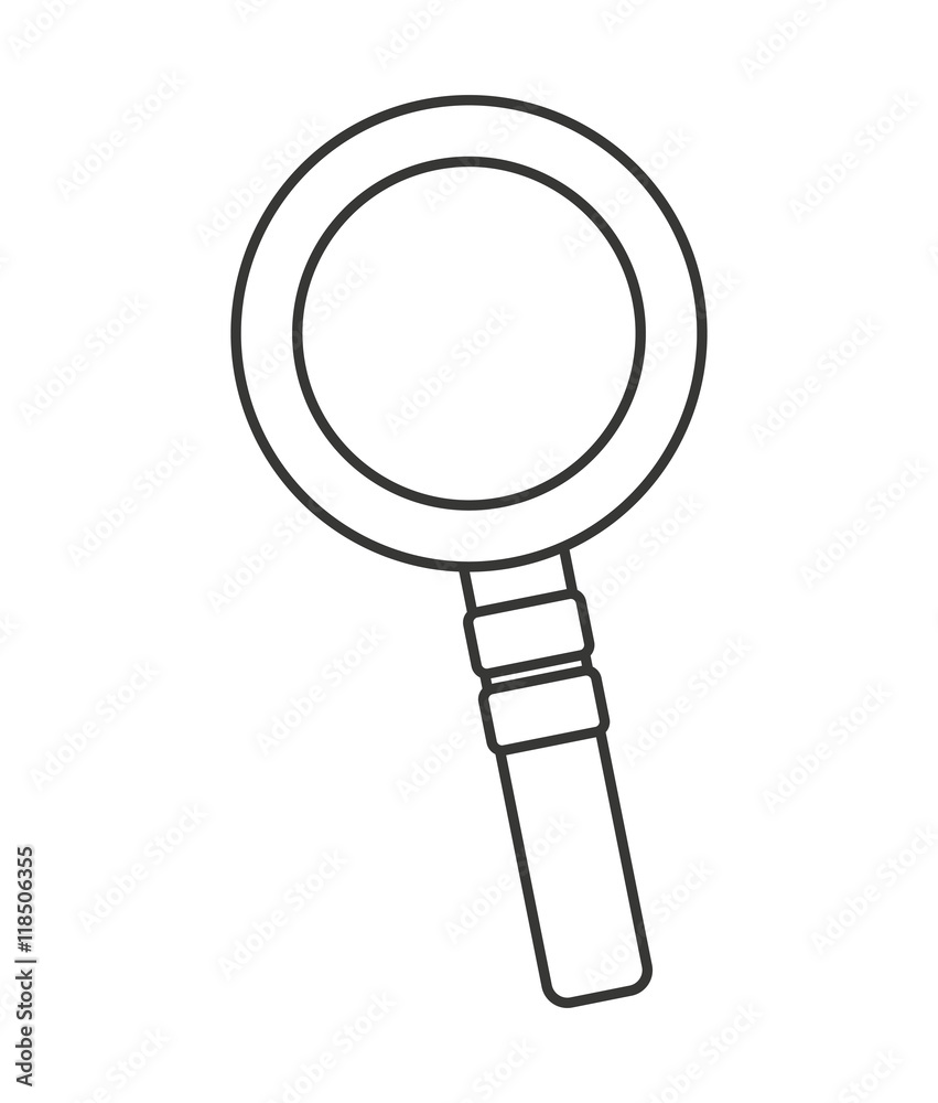 search magnifying glass isolated icon search magnifying glass isolated icon