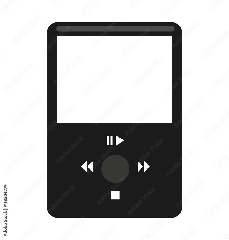 music player mp3 isolated icon