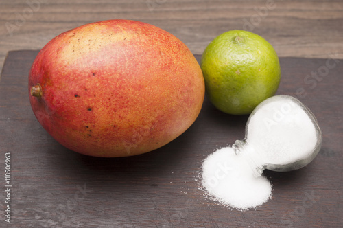 mango with lemon and salt