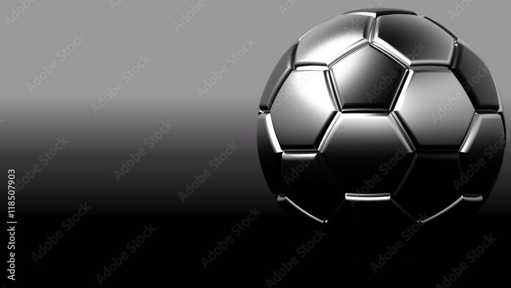 Obraz premium Soccer ball. 3D illustration. 3D CG.