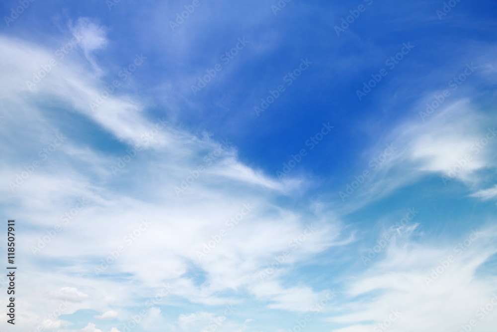 beautiful soft cloud on blue sky