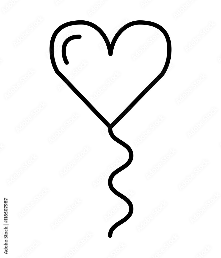 heart love romantic isolated icon heart love romantic isolated icon