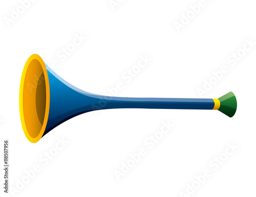 trumpet carnival isolated icon