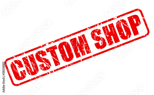 CUSTOM SHOP red stamp text