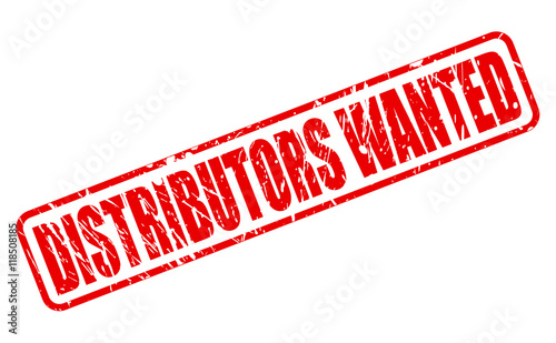 DISTRIBUTORS WANTED red stamp text