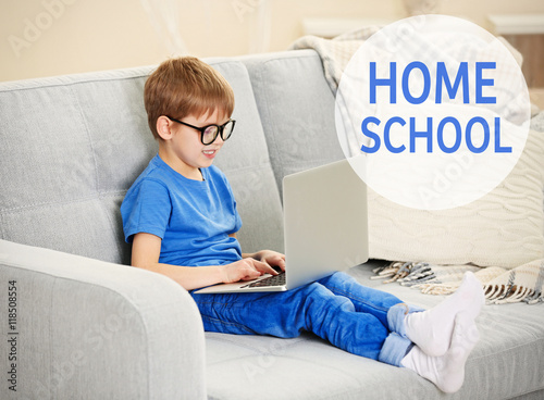 Home learning concept. Litt...