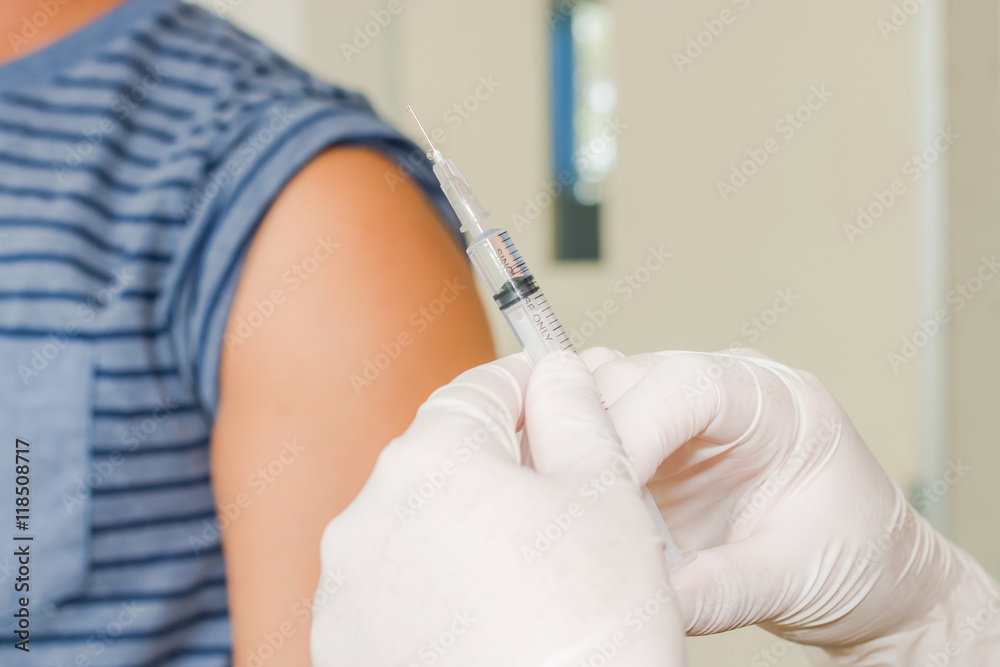 injection vaccine to patient injection vaccine to patient