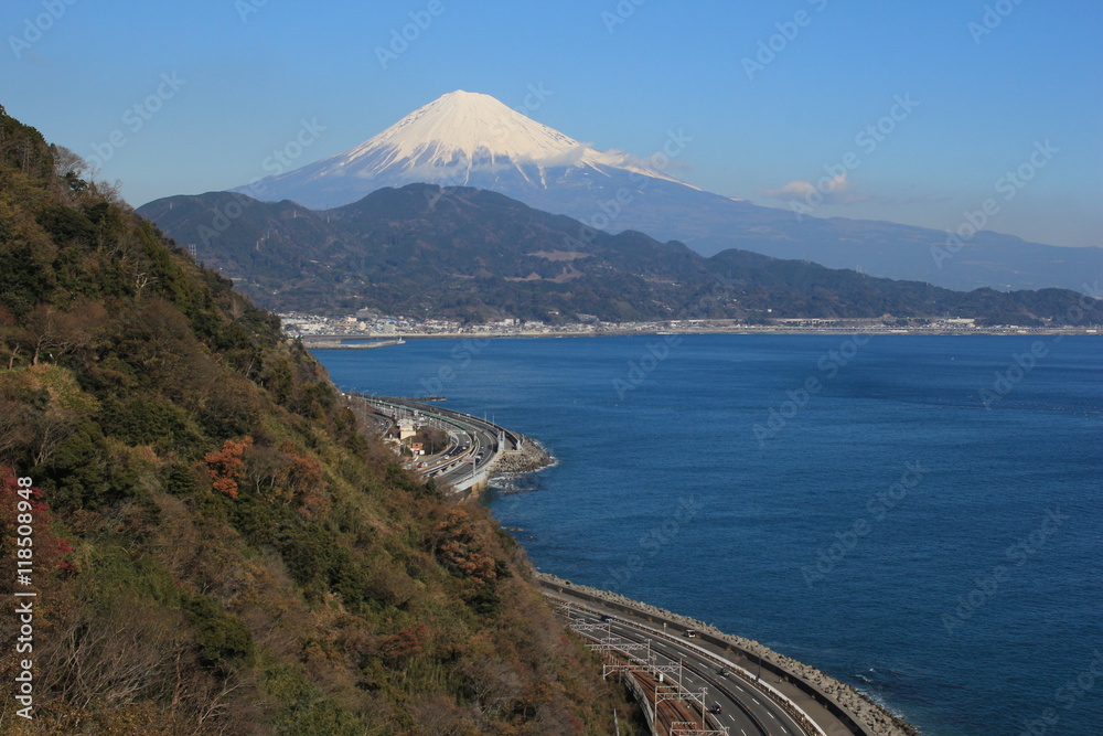 さった峠から見た富士山
