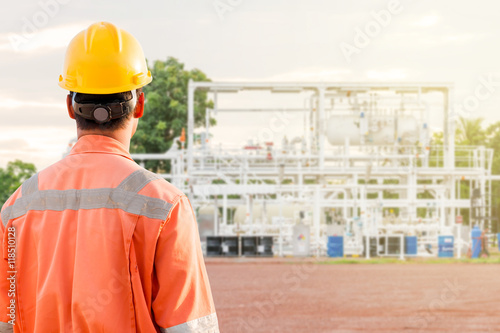 Hard hat that is safety equipment in oilfield