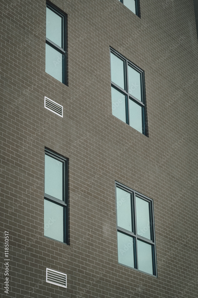 Fototapeta premium Building red brick wall of texture to ideal new