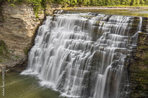 Middle Falls at Letchworth State Park  New York