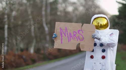  Astronaut returned to earth trying to hitch a ride from passing traffic