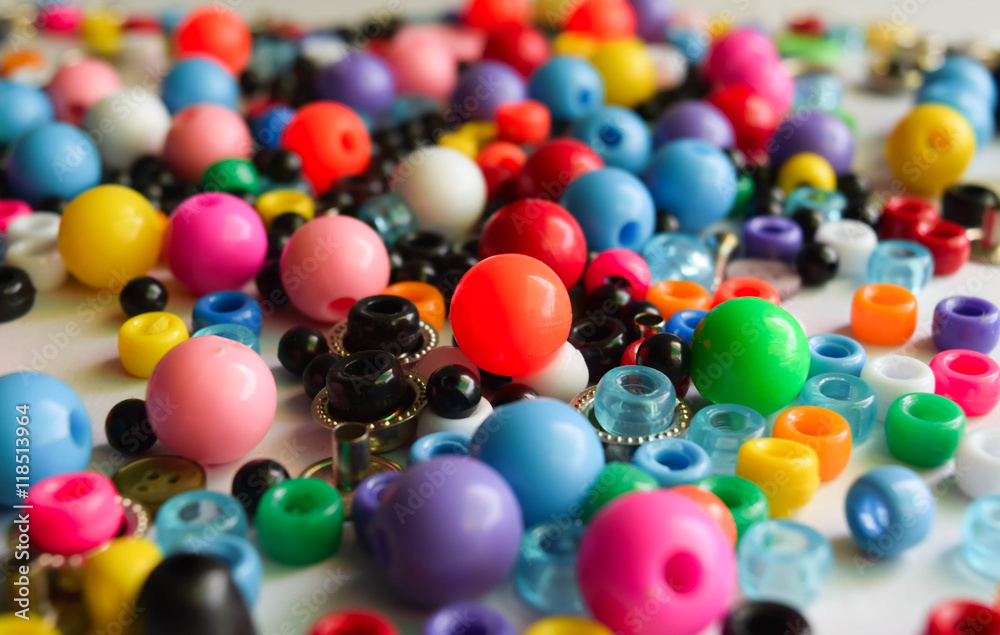 many bead many color on white background many bead many color on white background