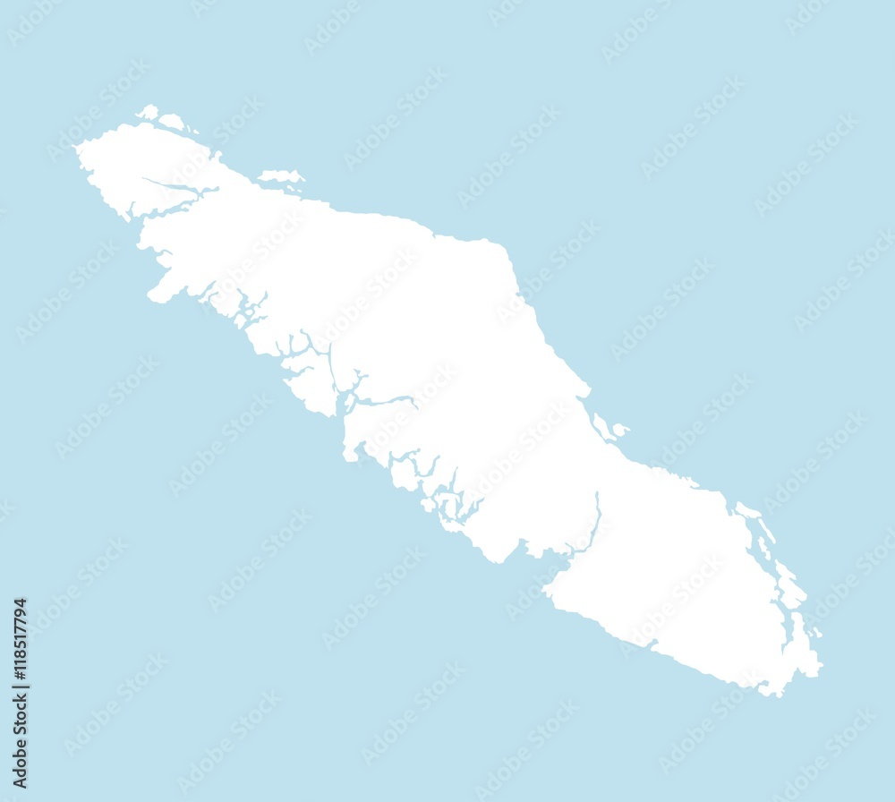 Vancouver Island Art Print And Vancouver Island Map Poster