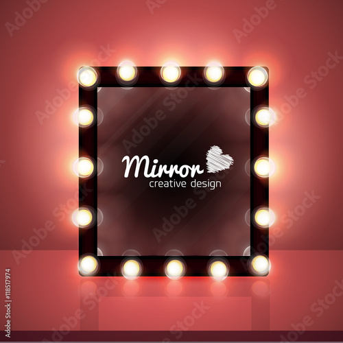 mirror realistic vector background